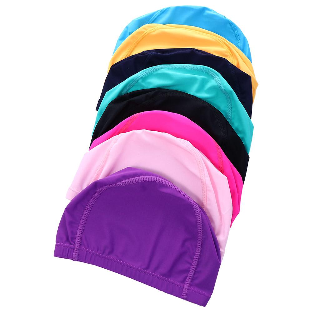 Mũ Bơi Co Giãn Bằng Nylon Bảo Vệ Tai Cho Nam Nữ