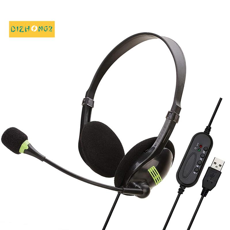 Tai nghe chụp tai có mic và nút điều chỉnh âm lượng cho máy tính/ laptop/ điện thoại