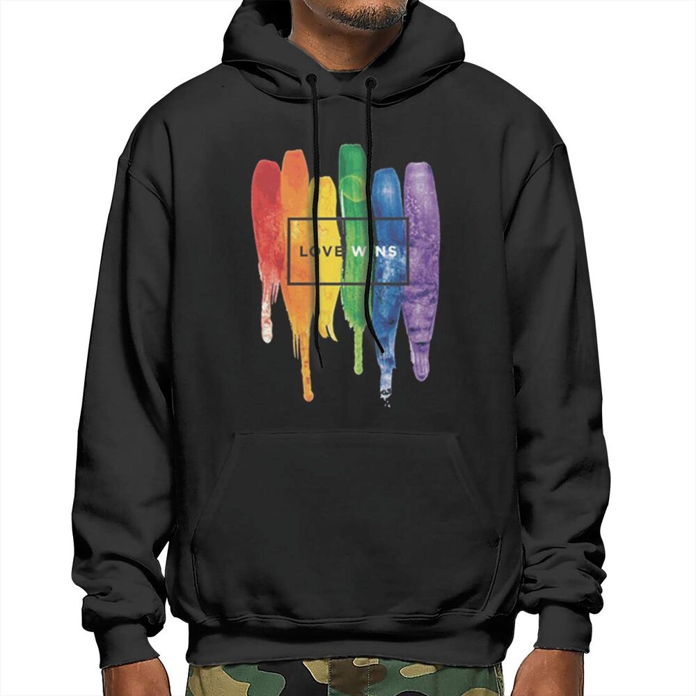 Áo Hoodie Họa Tiết Cầu Vồng Lgbt Độc Đáo