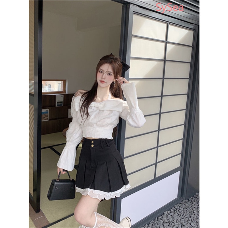 Áo Sơ Mi Phối Nơ Thời Trang Mùa Thu Pháp Dành Cho Nữ