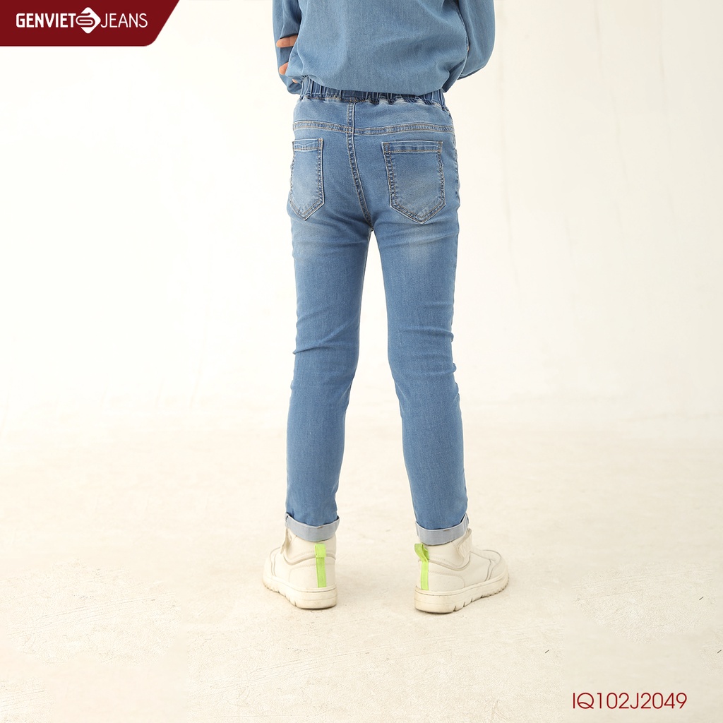 Quần dài Jeans Cạp Chun Bé Trai GENVIET IQ102J2049