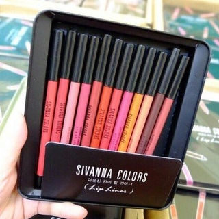 Hộp Son Bút Chì Sivanna Color Lip Liner Set