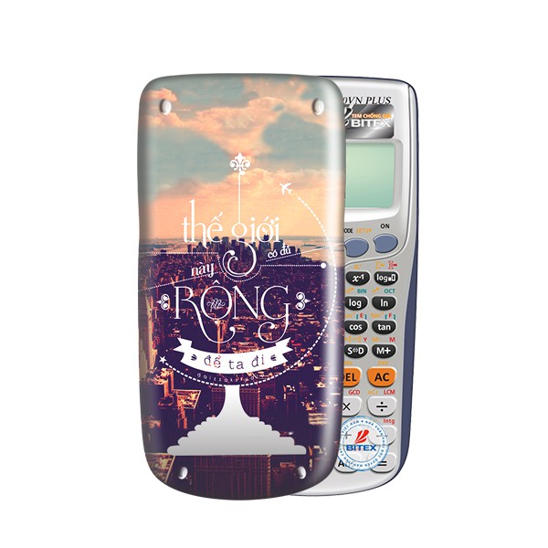 Nắp/ Ốp máy tính Casio/Vinacal Cute Slogan 036