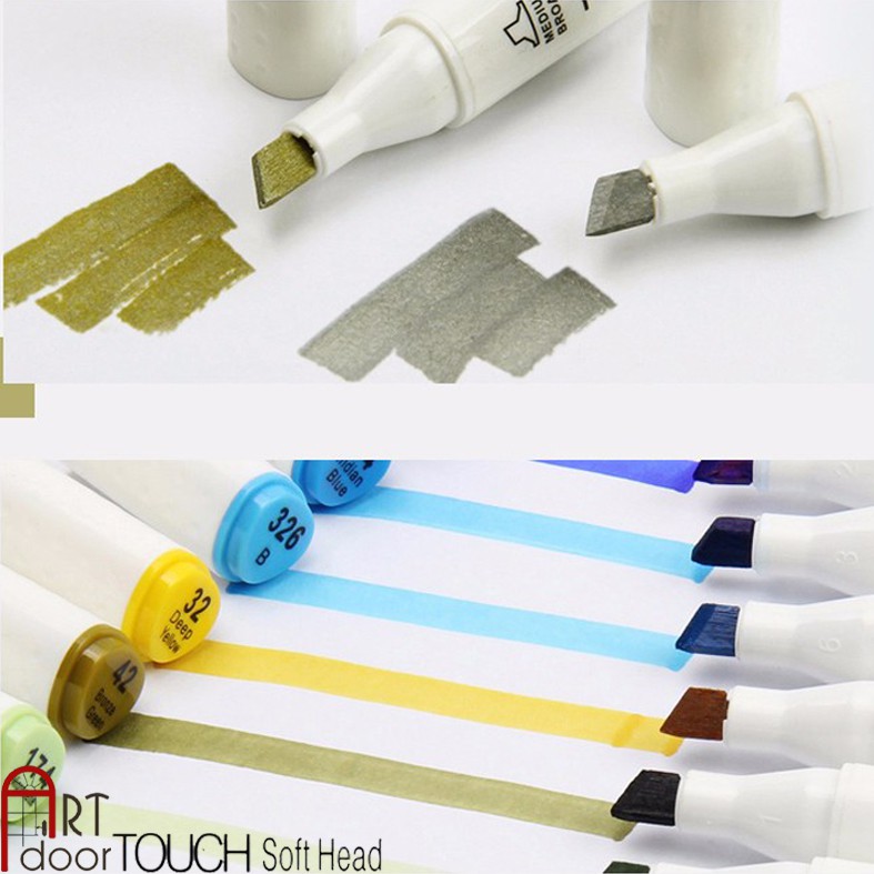 [ARTDOOR] Bút nhũ Marker TOUCH SOFT HEAD Lẻ (Vàng, Bạc)