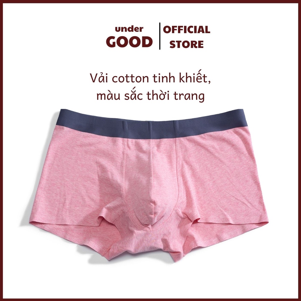 [Thanh lý lẻ size] Quần lót Boxer nam mùa hè vải Cotton tinh khiết, Quần sịp đùi thời trang 2021/ UnderGOOD