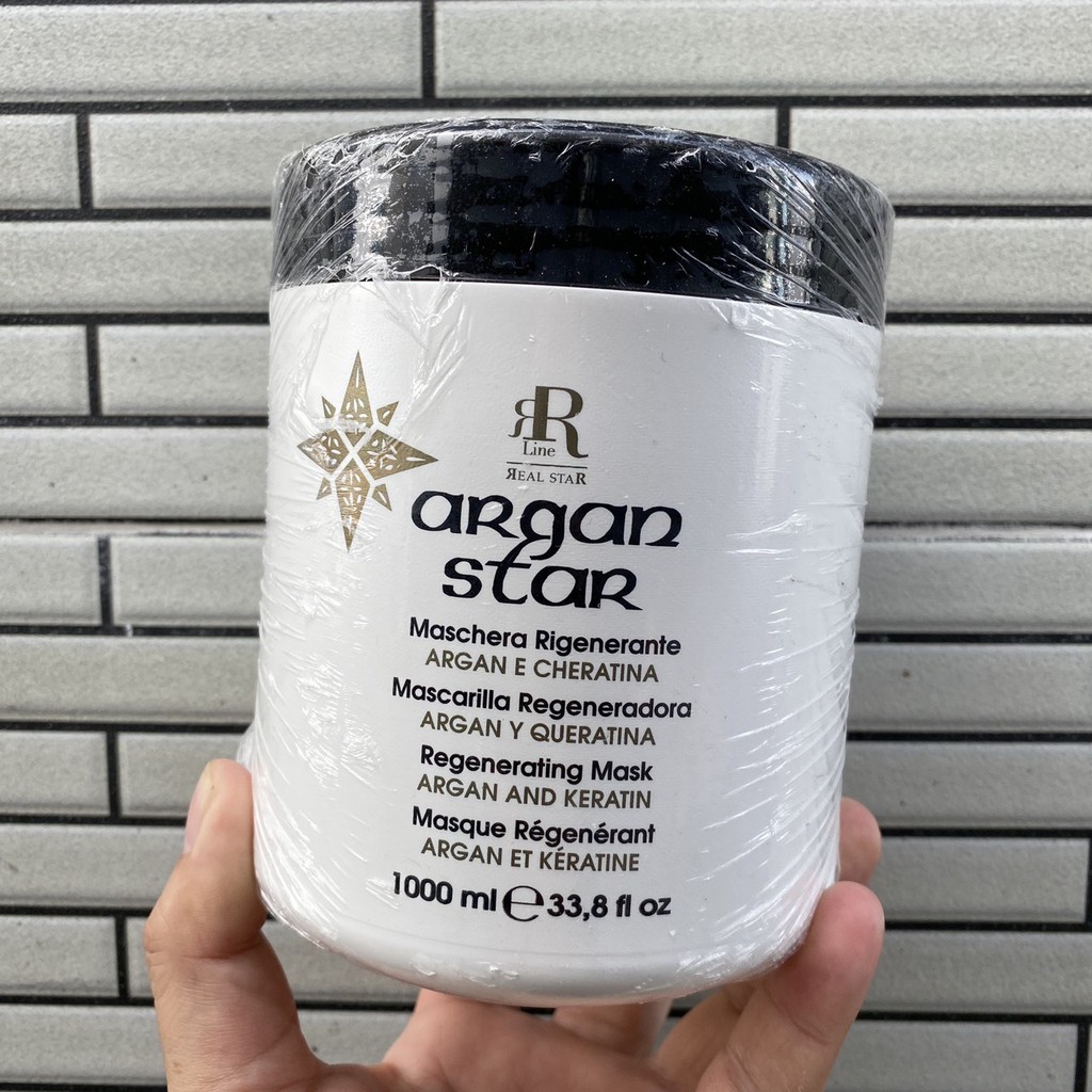 Dầu Hấp Dưỡng Ẩm , Phục Hồi , Mềm Mượt Argan RR Line ARGAN STAR 1000ml