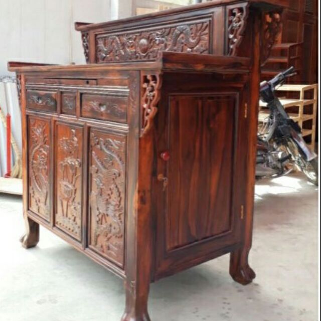 Tủ Bàn Thờ Gỗ Muồng 127cm👉Zalo: 0976.696.567