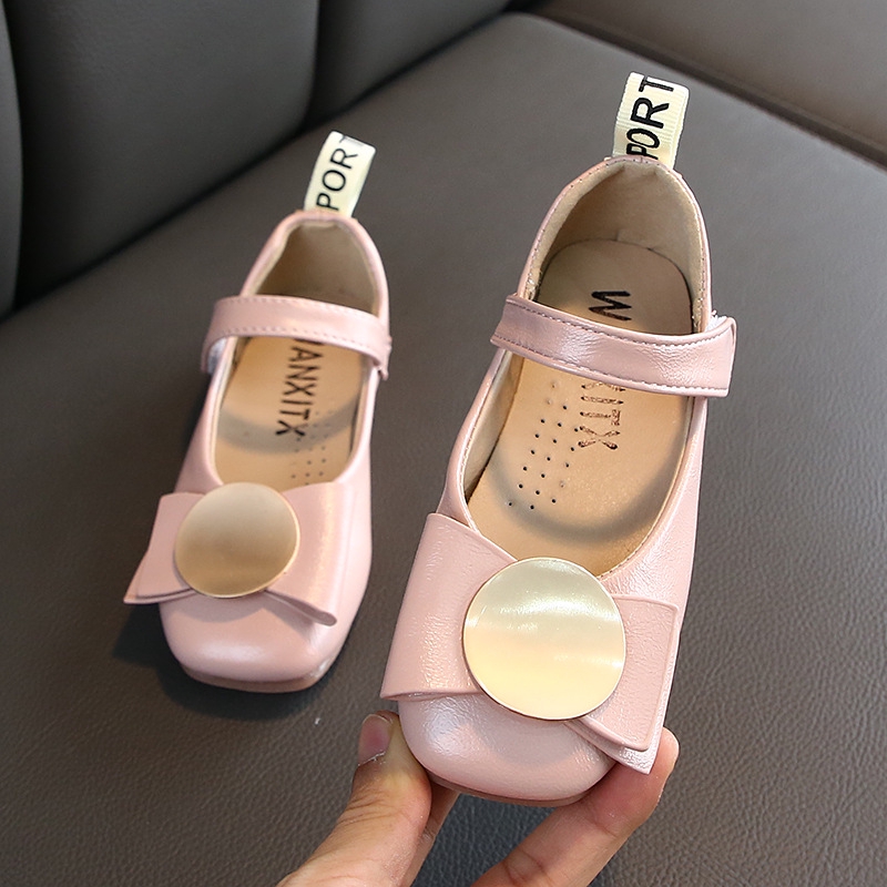 Giày công chúa đế mềm chất liệu da phong cách thời trang Hàn Quốc cho bé gái