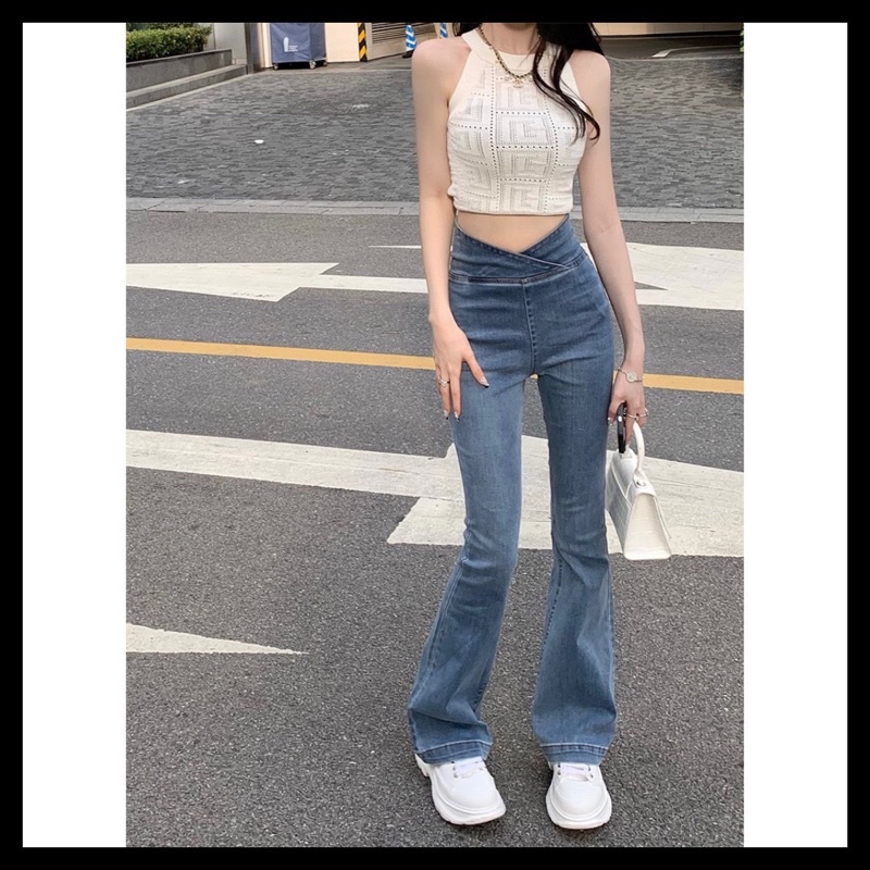 Quần jean ống loe ulzzang style kèm ảnh feedback phía cuối