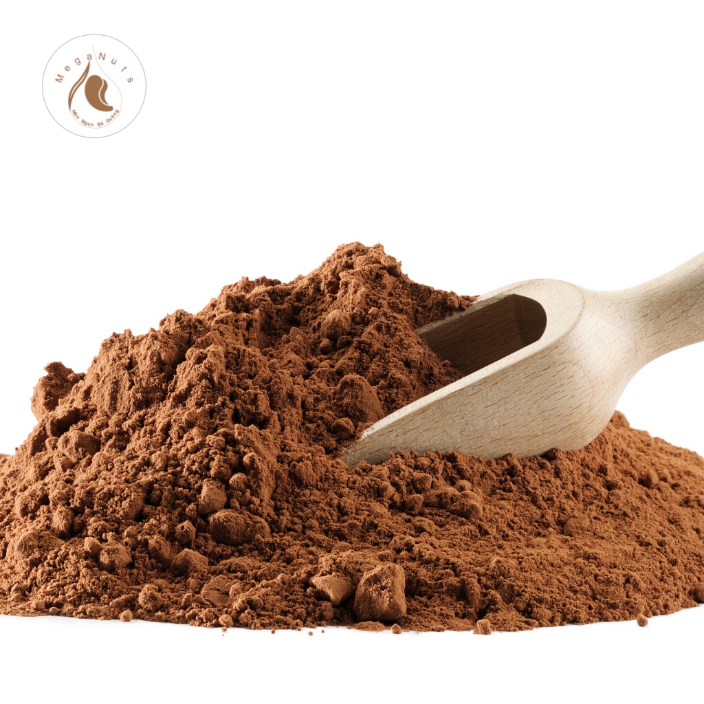 Bột cacao nguyên chất không đường - Bột cacao nguyên chất Daklak chuẩn vị túi 500gr Meganuts
