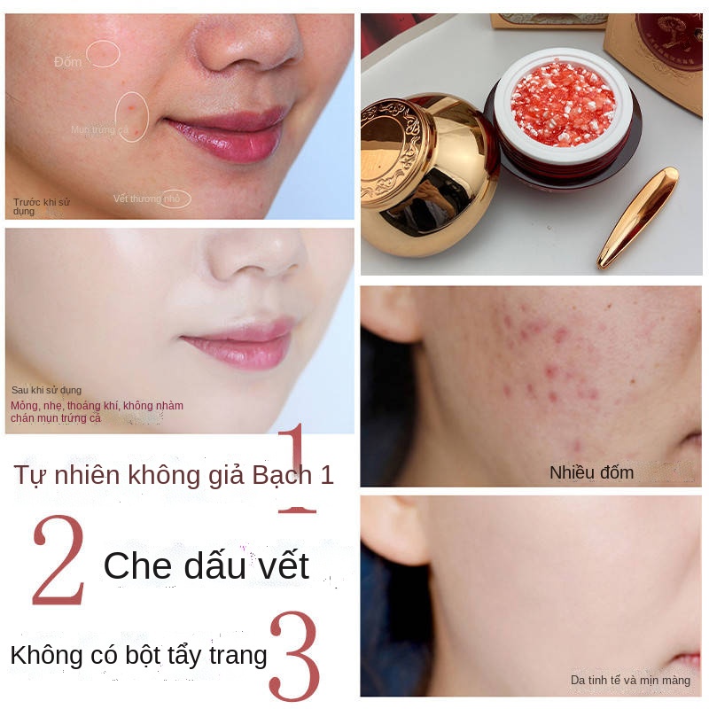 Một giây, máu rồng nữ đắt tiền trắng, Yin Yan Frost không thấm nước, chống mồ hôi, che khuyết điểm trắng, vàng, giữ ẩm, | BigBuy360 - bigbuy360.vn