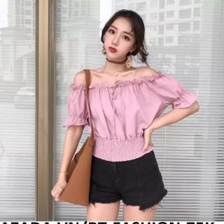 Áo voan trễ vai nữ