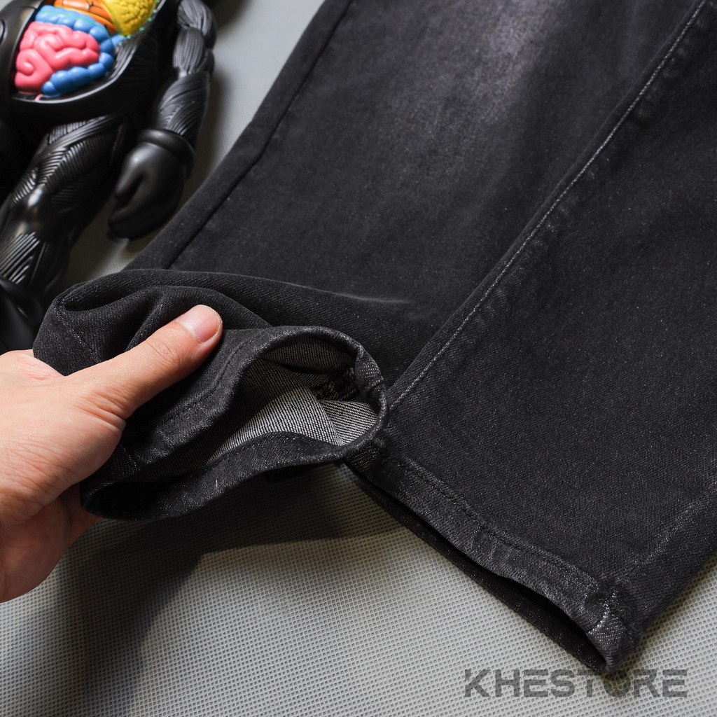 Quần Jeans Nam Khestore J-13 , Jeans Baggy Đen Rách Phong Cách Hàn Quốc | BigBuy360 - bigbuy360.vn