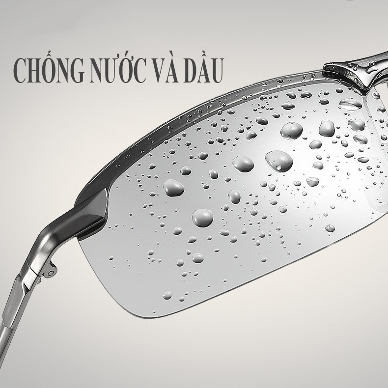 Kính mát nam KI05 cảm quang đổi màu kính râm lái xe đi nắng gày và đêm