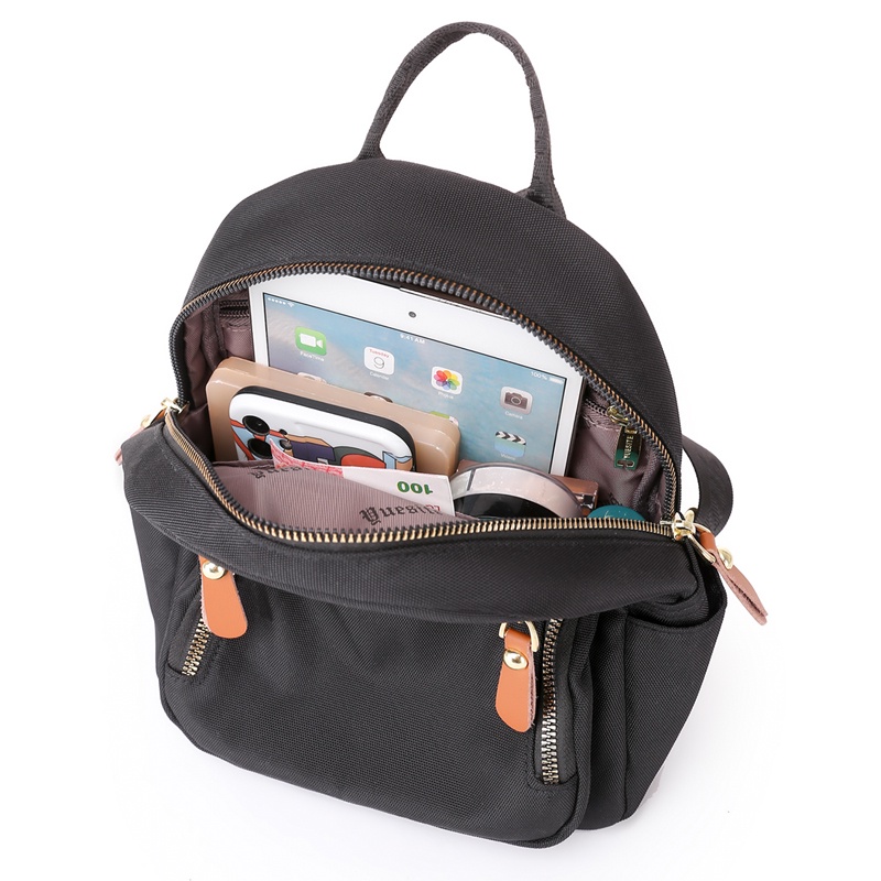 Balo Vải Oxford Mini Siêu Nhẹ Chống Thấm Nước Thời Trang Cho Nữ