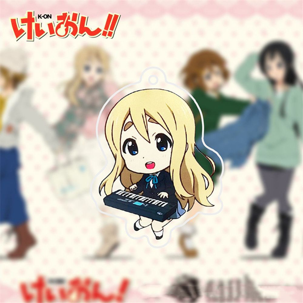 Móc khóa hai mặt bằng acrylic hình nhân vật hoạt hình anime K-ON!