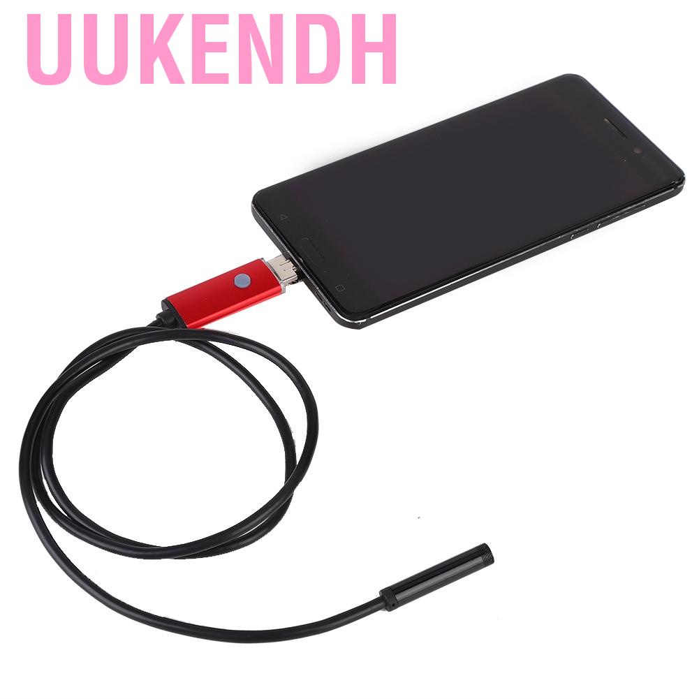 Uukendh IP67 Waterproof 5.5mm High Definition 6LED Phone Computer 2 in 1 Portable Endoscope