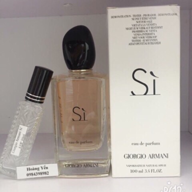 Nước hoa Sì Giorgio Armani EDP 10ml (Kéo màn hình xem ảnh sp)