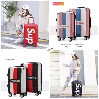 ( Cực hot) Vali in chữ size 24 và combo bọc vali, gối chữ U