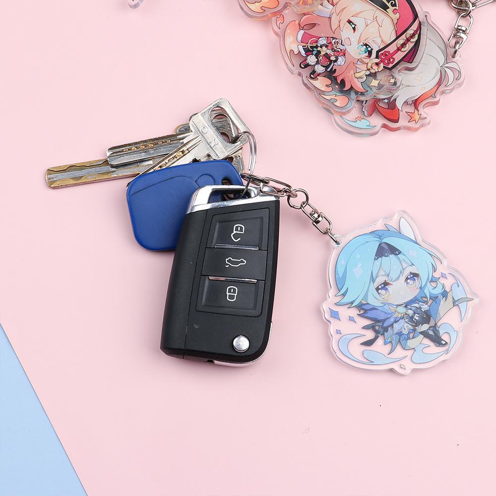 MELODG Giá Đỡ Chìa Khóa Xe Hơi Họa Tiết Anime Nhật Bản Vui Nhộn
