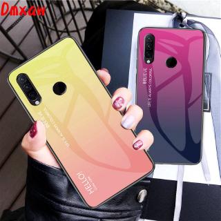 Dành Cho Lenovo Z5s Z6 Ốp lưng Kính Cường Lực Gradient Khung Mềm Ốp Lưng Cứng