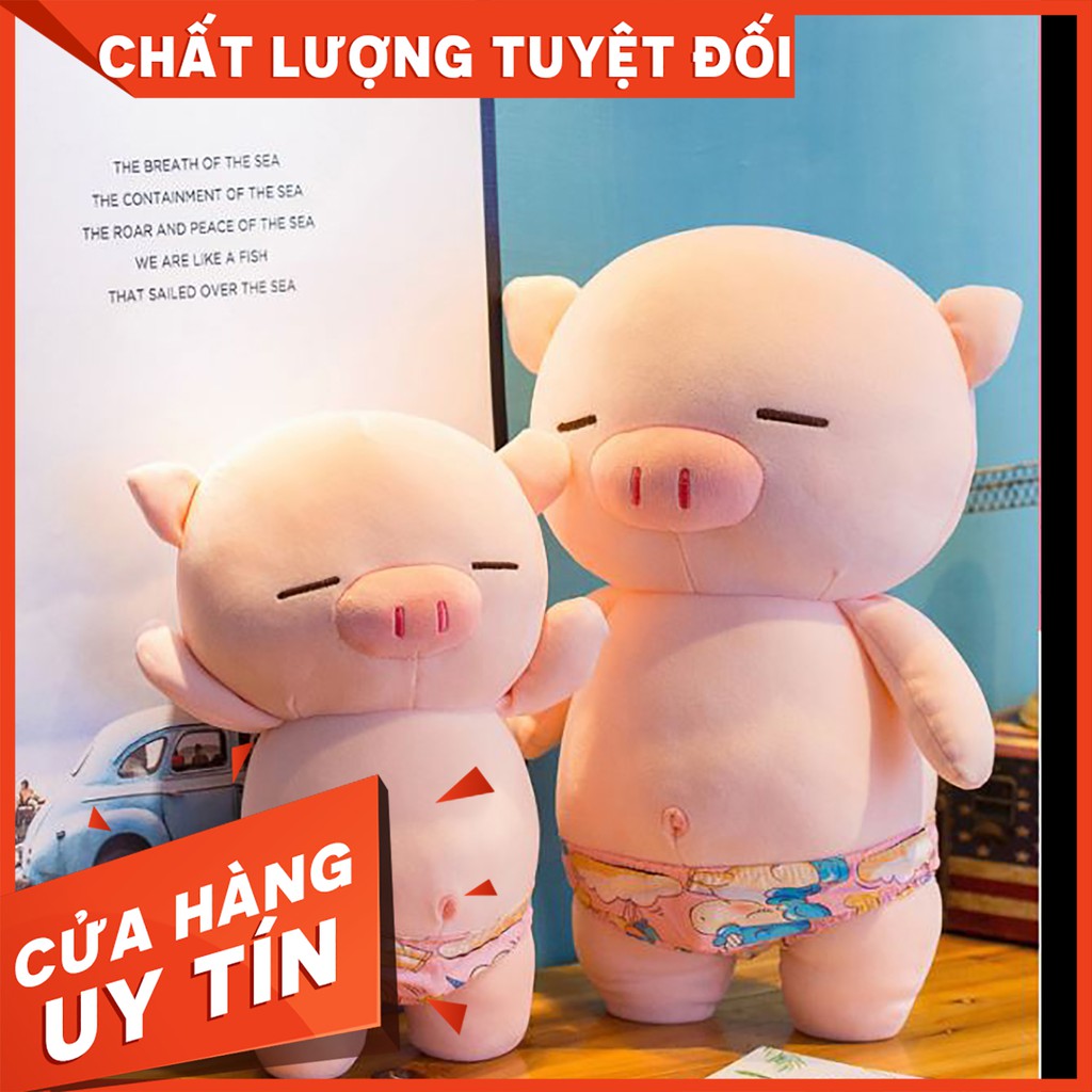 GẤU BÔNG HEO BIKINI NHỒI BÔNG VẢI MỊN size 25cm