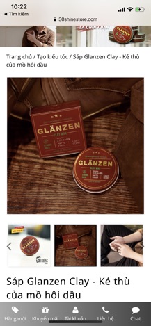 Sáp Glanzen Clay - 100gr