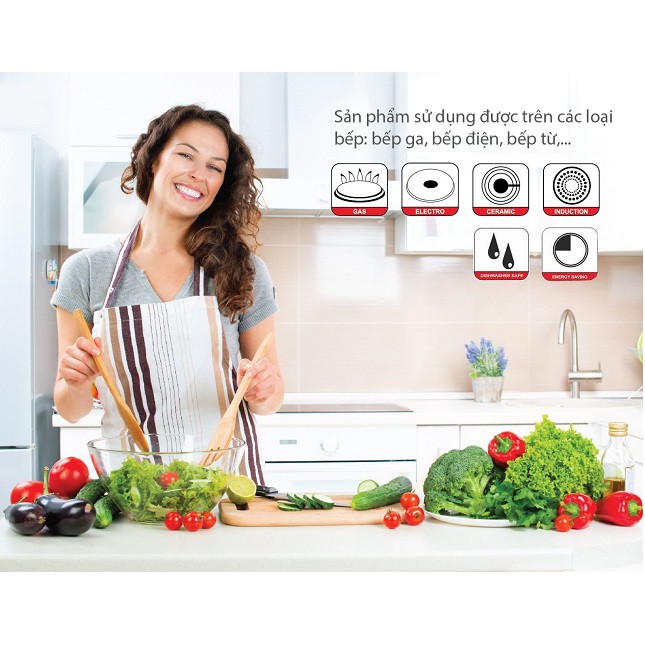 Bộ 3 nồi inox 5 đáy Smart Cook SMR3