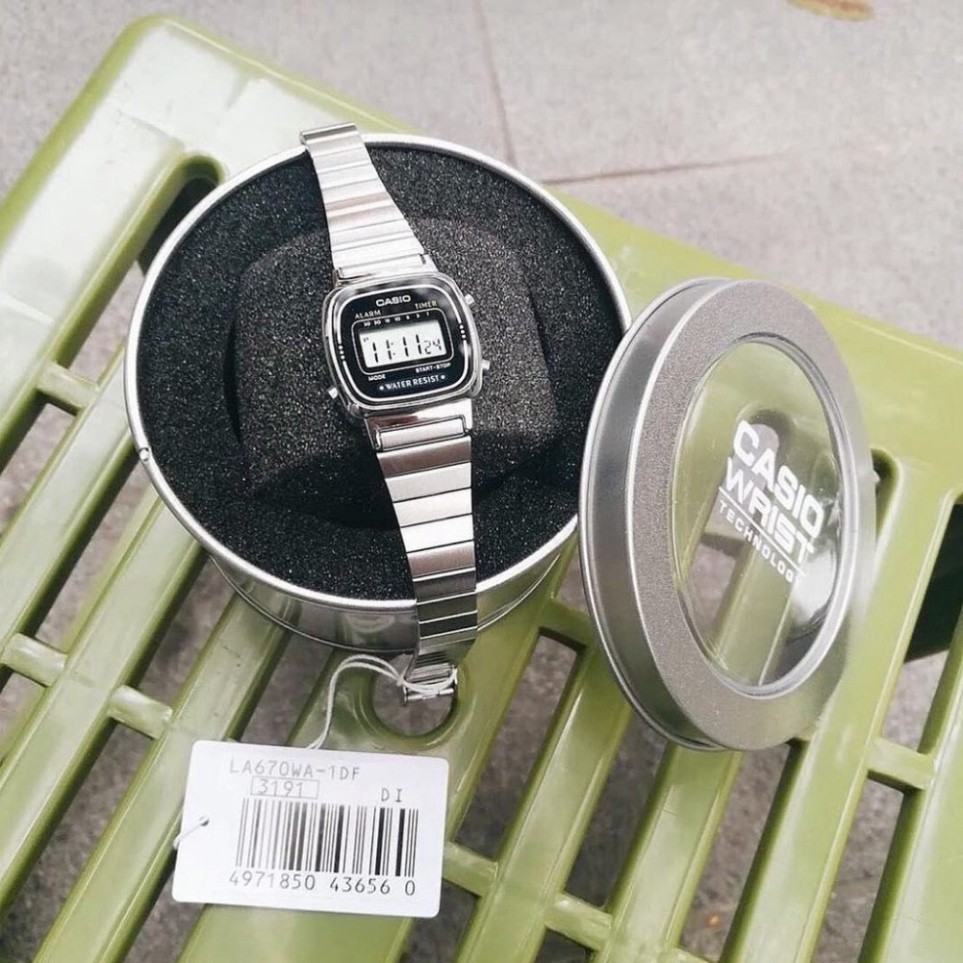 (Thẻ bảo hành 12 tháng) Đồng hồ nữ Casio LA670 bản mini đặc biệt, tặng box - Dong.ho.casio