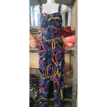 Bộ áo dây thắt ngực quần dài thun gân tầm ý