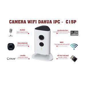 Camera IP Wifi Dahua DH-IPC-C15P (1.3MP) (hàng chính hãng DSS BH 24T)