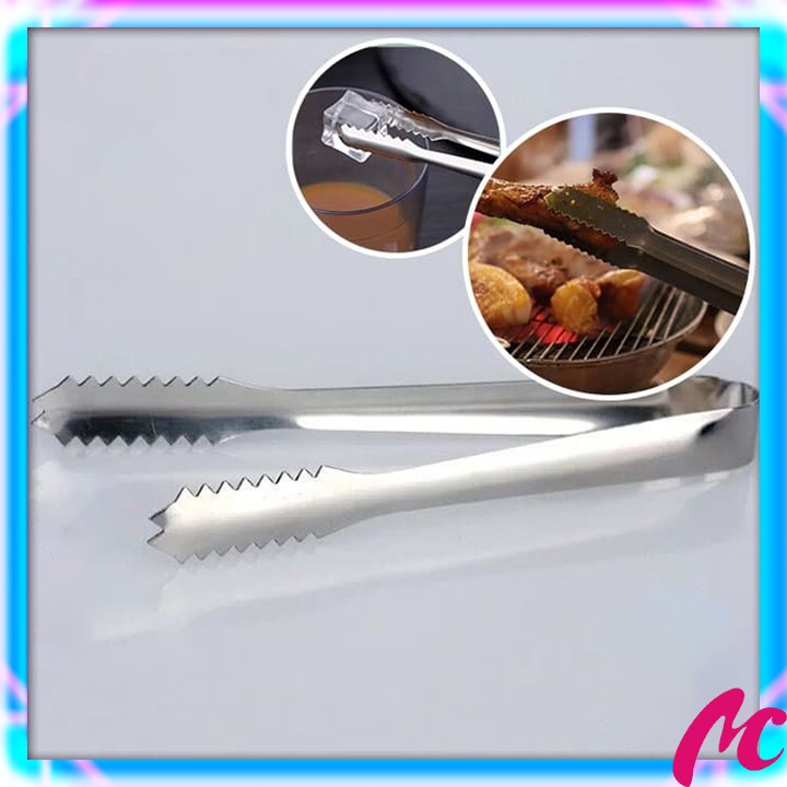 Kẹp inox 29 cm gắp thức ăn , gắp đá , gắp đồ nóng tiện dụng MC