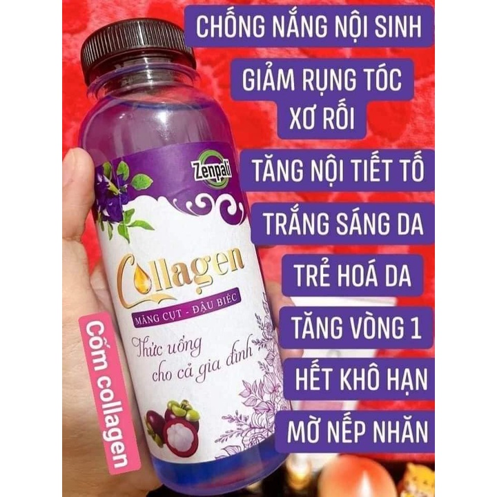 [Chính Hãng] collagen zenpali măng cụt đậu biếc hỗ trợ làm đẹp da, collagen măng cụt đậu biếc zenpali