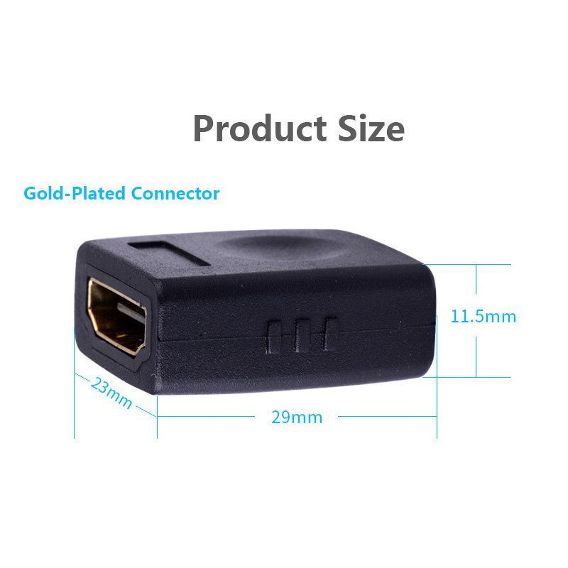 Đầu nối cáp HDMI 2 đầu âm Vention