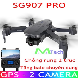 Flycam SG907 PRO GIMBAL 2 Trục GPS Camera Kép Full 4K HD Có GPS TẶNG TÚI CHUYÊN DỤNG