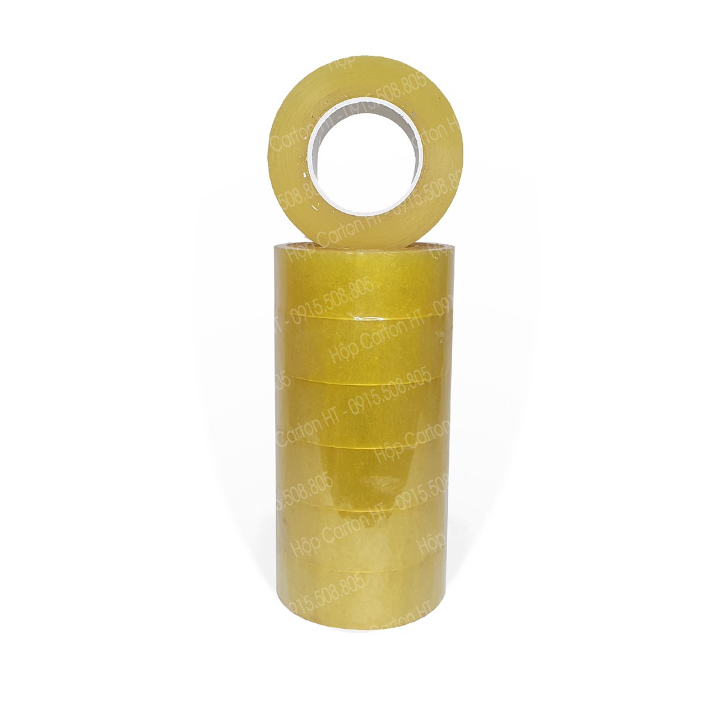 Băng keo đóng hàng bản rộng siêu dính 0.5kg, băng dính giá rẻ siêu đẹp - Hộp Carton HT