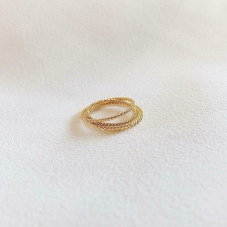 nhẫn xoắn bạc XV đủ size