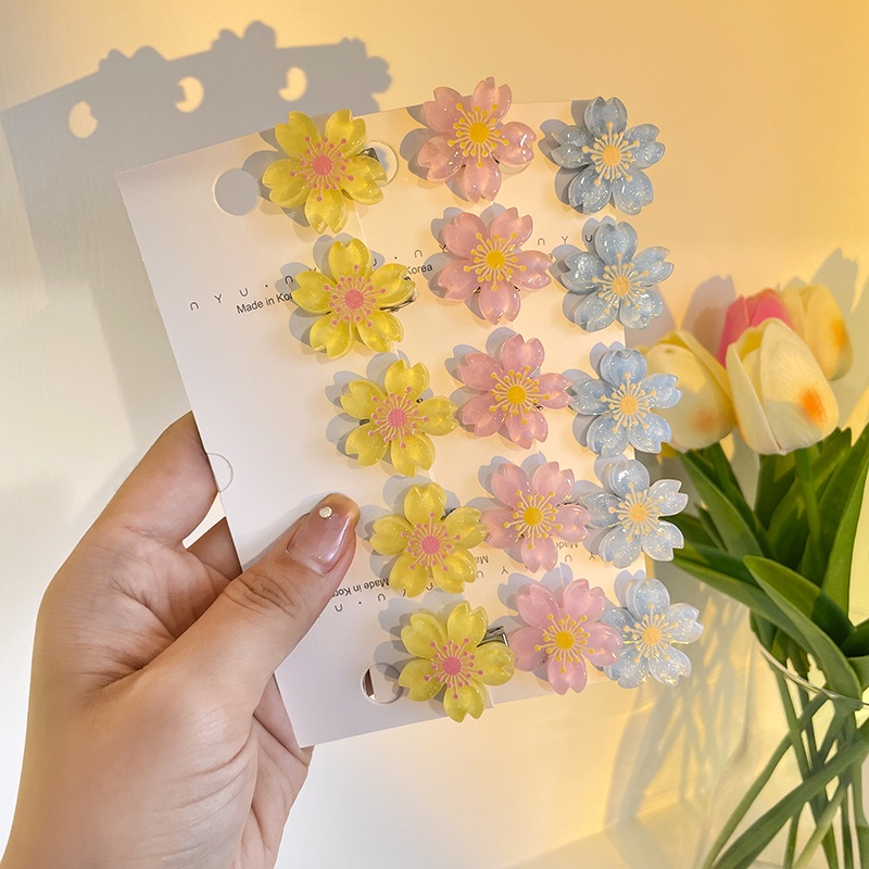 Kẹp Tóc Hình Hoa Mini Thời Trang Hàn Quốc Cho Nữ