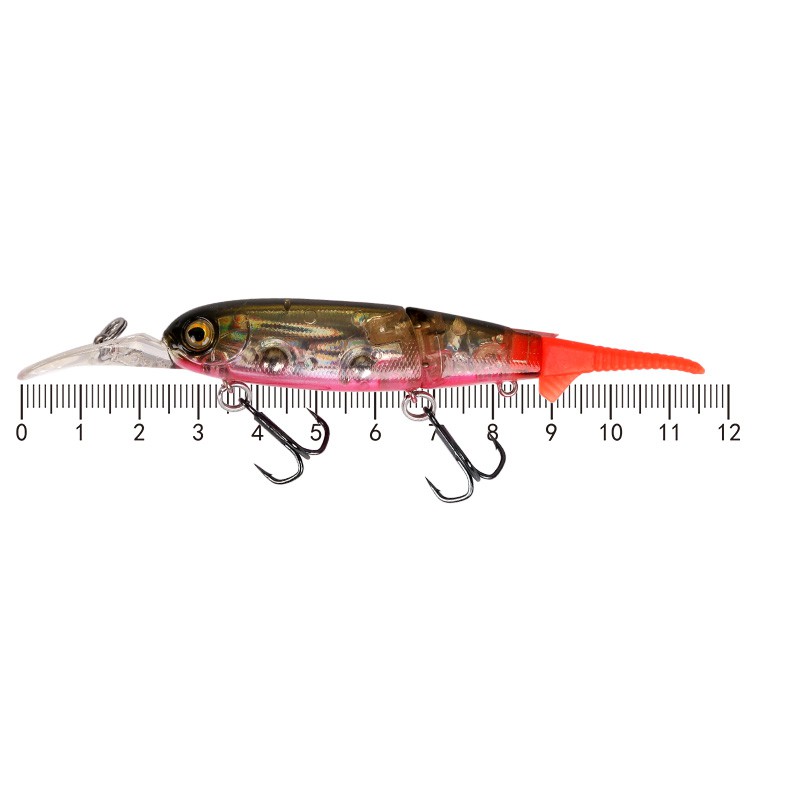 Mồi câu giả Jerkbait Minnow Kingdom kiểu mồi chìm/nổi trên mặt nước 2 đầu nối dùng để câu cá cẩu 8.6g 90mm