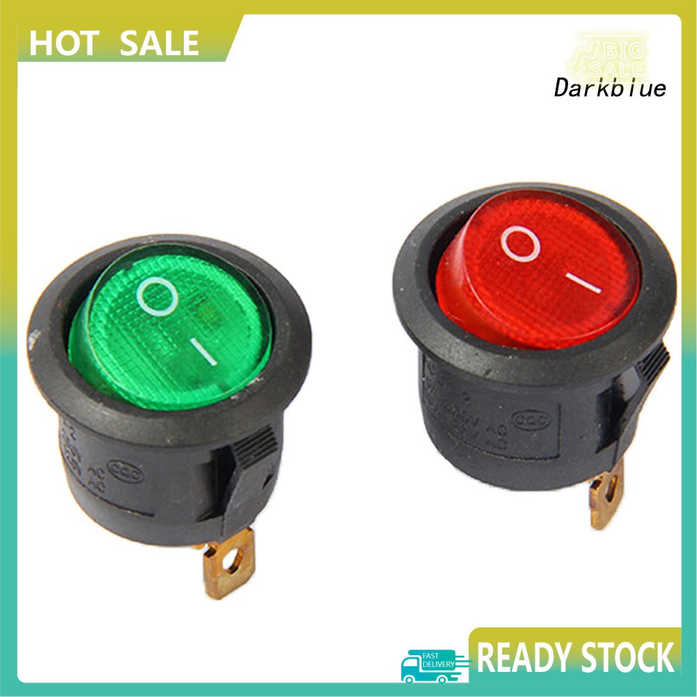 Công Tắc Tròn Cho Đèn Tín Hiệu DK-C 12V DC 20A 20mm