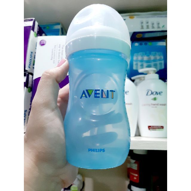 Set bình sữa Philips Avent Natural 125ml/260ml màu xanh cho bé