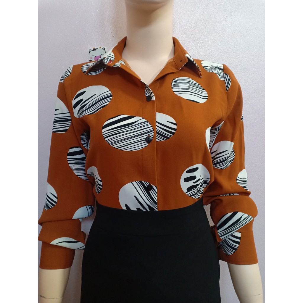 Áo sơ mi nữ họa tiết