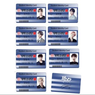 2019 bts festa 6 student id card waterproof employee card double
