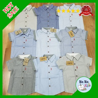 Áo Sơ Mi ZARA Chất Line Cho Bé Trai_Hàng Lên Từ Vải Xuất Dư Xịn Mặc Mềm Mát_Áo Cộc Tay Mặc Hè Bé Trai Từ 3 Đến 10 Tuổi