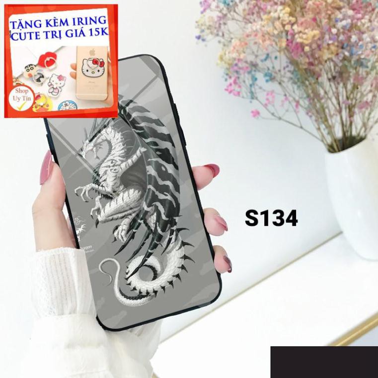 Ốp lưng kính cường lực dành cho Oppo F1S - A71 - A83 in hính rồng siêu ngầu .