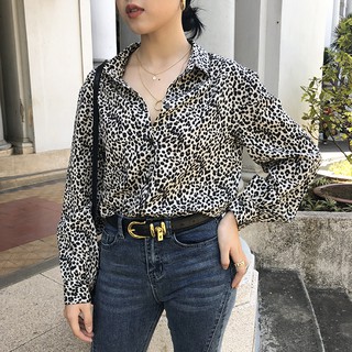 Áo sơ mi họa tiết da báo Leopard Pattern Shirt
