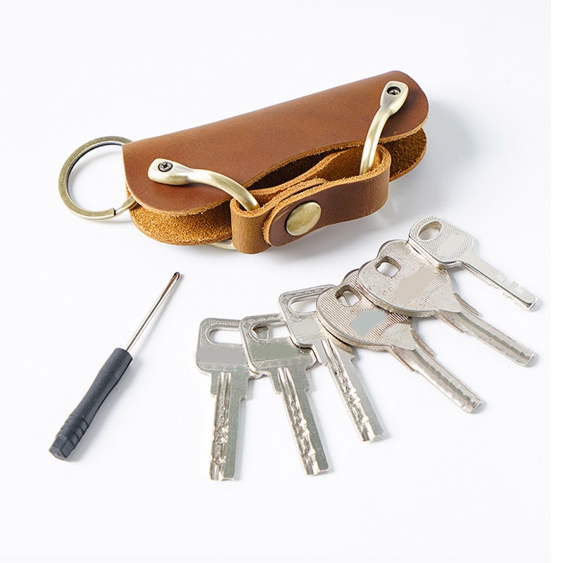 Bao Da Đựng Chìa Khóa Xe Hơi Kèm 10 Chìa Khóa Tiện Dụng