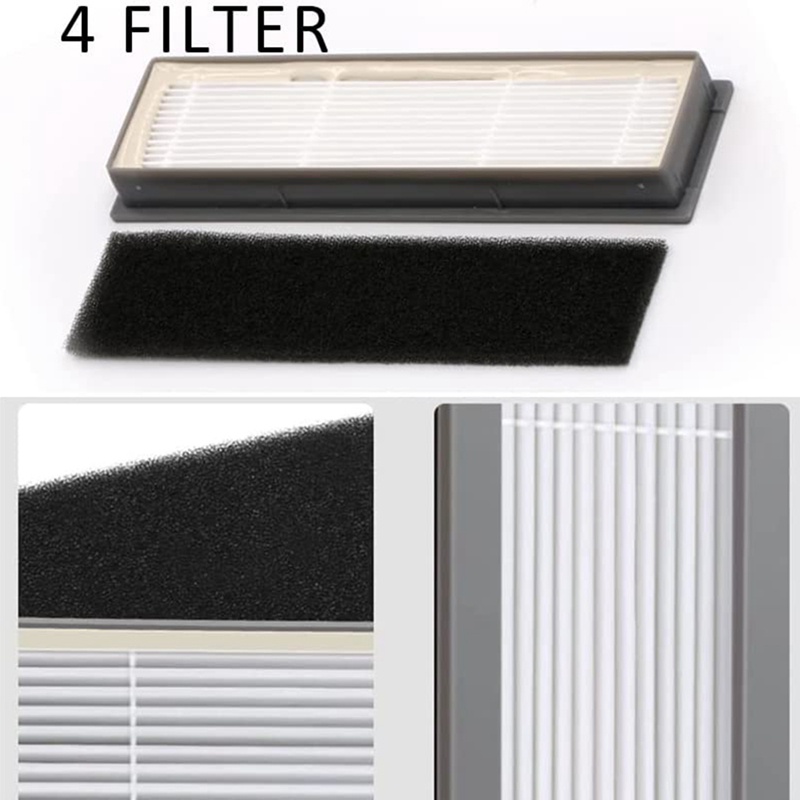 Bộ 11 Phụ Kiện Thay Thế Cho Robot Hút Bụi Ecovacs DEEBOT OZMO T8 AIVI T8 Max T8 N8 Pro N8 Pro Plus