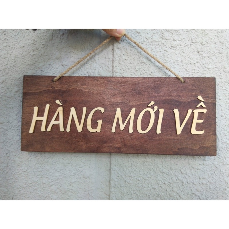 HCM | Bảng gỗ treo cửa decor, Bảng gỗ treo cửa thông báo LUXI DECOR HCM