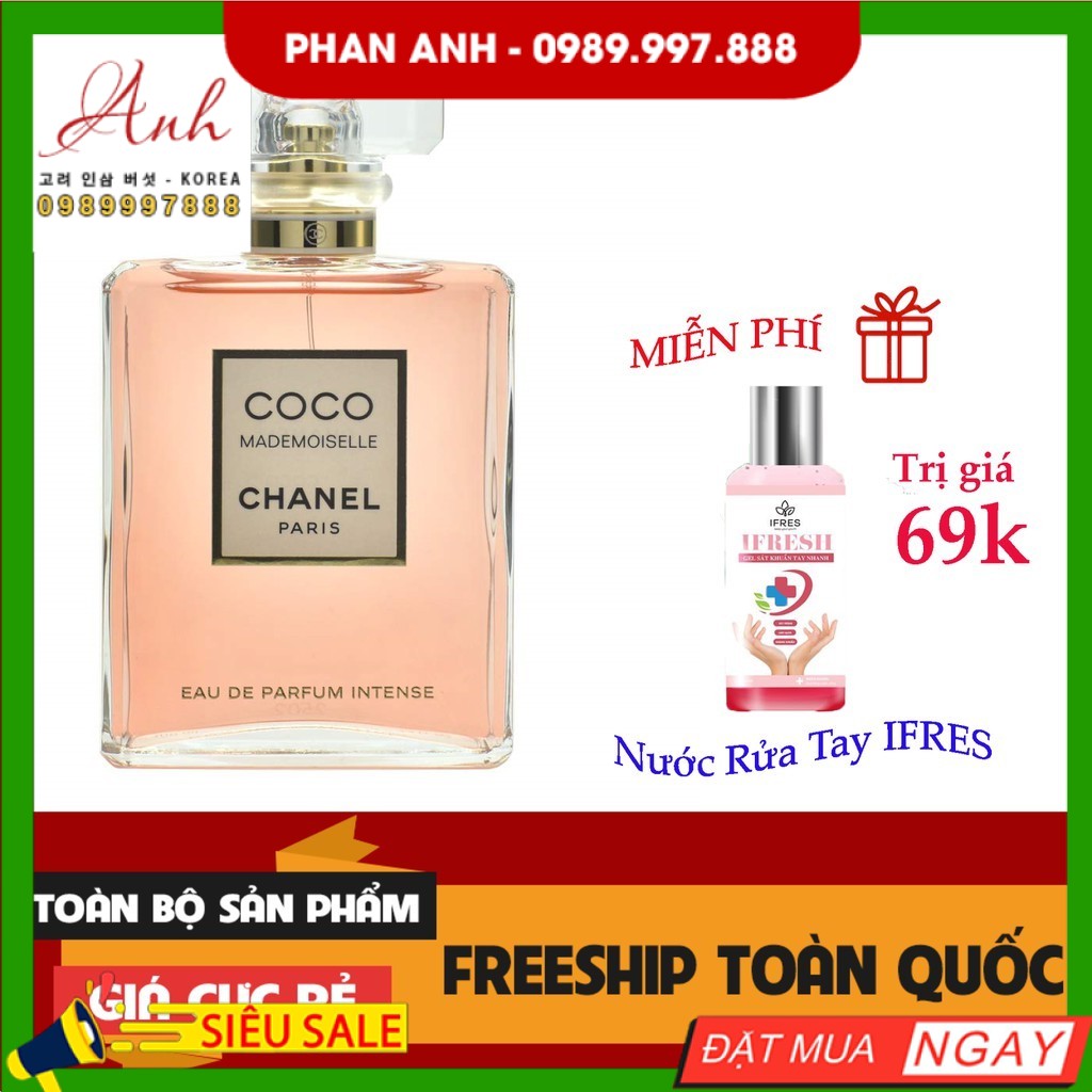 Nước hoa nữ Coco Mademoiselle Intense 100ml, Nước hoa nữ thơm lâu MP72